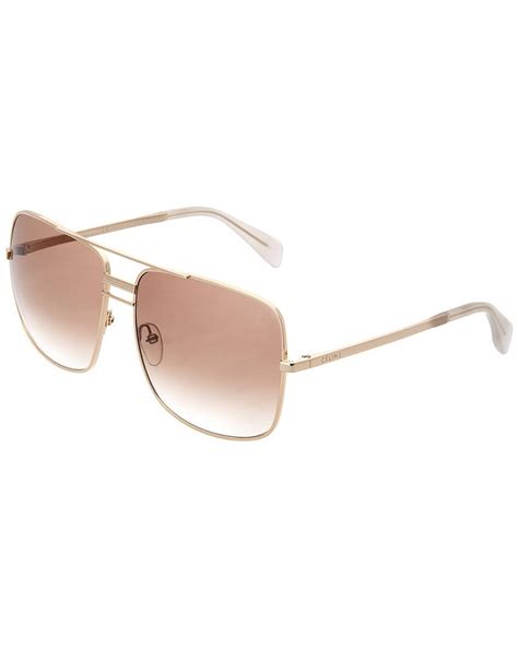 celine unisex 41808 s 61mm sunglasses|CELINE Polarized Aviator Sunglasses, 61mm .